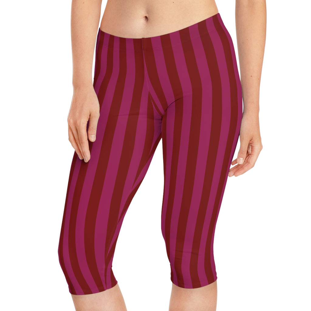 Striped Capri Leggings