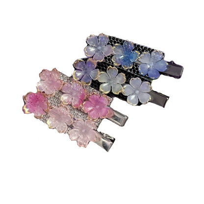 Floral Glam Hair Clips